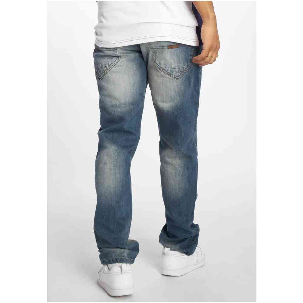 Rocawear - UE Relax Fit Jeans DK Broek rechte pijpen - Blauw